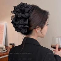 Classic Style Bow Knot Cloth Hair Claws sku image 27