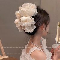 Simple Style Bow Knot Cloth Patchwork Hair Claws sku image 23