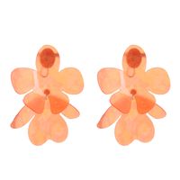 1 Pair Ig Style Elegant Flower Carving Arylic Drop Earrings main image 2