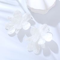 1 Pair Ig Style Elegant Flower Carving Arylic Drop Earrings sku image 2