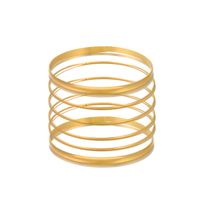 Simple Multi-layer Thin Circle Nine-piece Alloy Bracelet Set Wholesale Nihaojewelry sku image 2