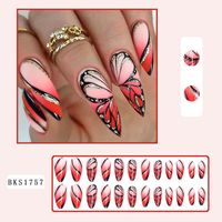 Sweet Simple Style Heart Shape Butterfly Leopard Abs Wear Manicure 1 Set sku image 9