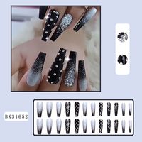 French Style Shiny Marble Flower Butterfly Abs Wear Manicure 1 Set sku image 6