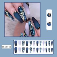 French Style Shiny Marble Flower Butterfly Abs Wear Manicure 1 Set sku image 11