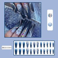 French Style Shiny Marble Flower Butterfly Abs Wear Manicure 1 Set sku image 12