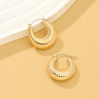 1 Pair Lady Solid Color Irregular Alloy Earrings main image 4