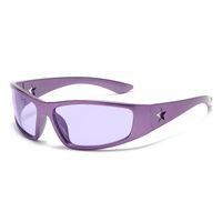 Hip-hop Streetwear Geometric Pc Cat Eye Full Frame Sports Sunglasses main image 3