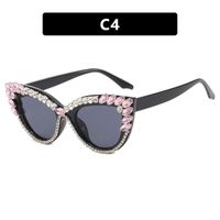 Streetwear Geometric Ac Butterfly Frame Diamond Full Frame Women's Sunglasses sku image 5