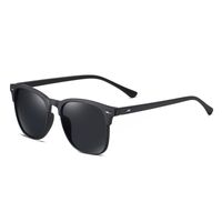 Simple Style Solid Color Tac Square Full Frame Men's Sunglasses sku image 2