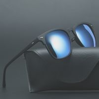 أسلوب بسيط اللون الصامد تاك مربع اطار كامل الرجال النظارات الشمسية main image 5