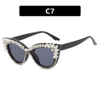 Streetwear Geometric Ac Butterfly Frame Diamond Full Frame Women's Sunglasses sku image 8