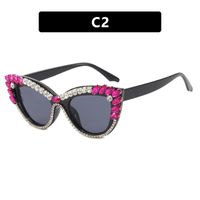Streetwear Geometric Ac Butterfly Frame Diamond Full Frame Women's Sunglasses sku image 3
