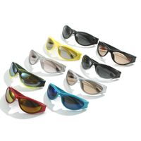 Punk Style Cool Couleur Unie Ca Lunettes De Crapaud Plein Cadre Femmes De Lunettes De Soleil main image 1