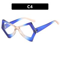 Hip-hop Punk Geometric Ac Butterfly Frame Full Frame Optical Glasses sku image 4