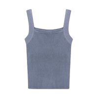 Women's Vest Tank Tops Casual Solid Color main image 3