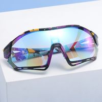 Y2k Camouflage Pc Special-shaped Mirror Half Frame Sports Sunglasses main image 1