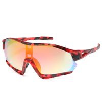 Y2k Camouflage Pc Special-shaped Mirror Half Frame Sports Sunglasses sku image 2