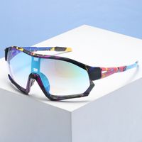 Y2k Camouflage Pc Special-shaped Mirror Half Frame Sports Sunglasses main image 2