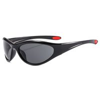 Y2k Solid Color Pc Oval Frame Full Frame Sports Sunglasses main image 4