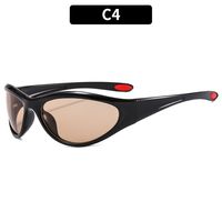 Y2k Solid Color Pc Oval Frame Full Frame Sports Sunglasses sku image 4