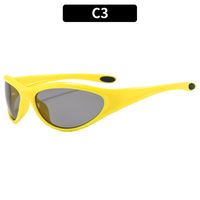 Y2k Solid Color Pc Oval Frame Full Frame Sports Sunglasses sku image 3