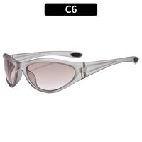 Y2k Solid Color Pc Oval Frame Full Frame Sports Sunglasses sku image 6