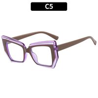 Simple Style Artistic Solid Color Ac Square Full Frame Optical Glasses sku image 5