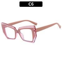 Simple Style Artistic Solid Color Ac Square Full Frame Optical Glasses sku image 6