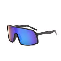 Punk Streetwear Solid Color Pc Special-shaped Mirror Full Frame Sports Sunglasses sku image 3