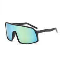 Punk Streetwear Solid Color Pc Special-shaped Mirror Full Frame Sports Sunglasses sku image 5