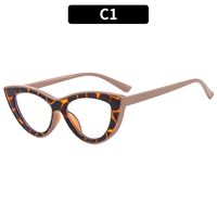 Simple Style Solid Color Ac Cat Eye Full Frame Optical Glasses sku image 1