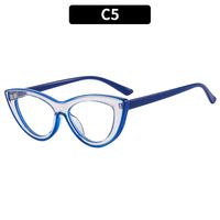 Simple Style Solid Color Ac Cat Eye Full Frame Optical Glasses sku image 5