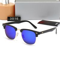Simple Style Solid Color Glass Oval Frame Full Frame Men's Sunglasses sku image 2