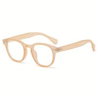 Retro Solid Color Ac Oval Frame Full Frame Women's Sunglasses sku image 17