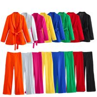 Women's Long Sleeve Blazers Classic Style Solid Color main image 4