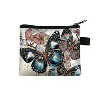 Women's Butterfly Polyester Zipper Coin Purses sku image 6