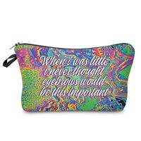 Women's Small All Seasons Polyester Tie Dye Vacation Square Zipper Cosmetic Bag sku image 5