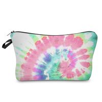 Women's Small All Seasons Polyester Tie Dye Vacation Square Zipper Cosmetic Bag sku image 9