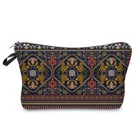 Women's Small All Seasons Polyester Printing Flower Ethnic Style Square Zipper Cosmetic Bag sku image 6