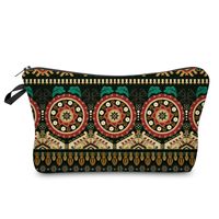 Women's Small All Seasons Polyester Printing Flower Ethnic Style Square Zipper Cosmetic Bag sku image 8