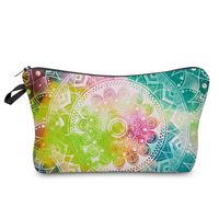 Femmes Toutes Les Saisons Polyester Fleur Style Vintage Carré Trousse De Maquillage main image 5