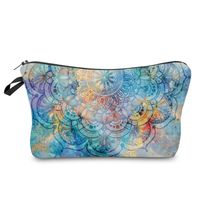 Femmes Toutes Les Saisons Polyester Fleur Style Vintage Carré Trousse De Maquillage sku image 7