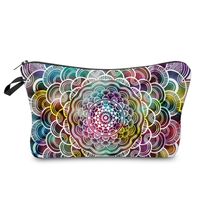 Women's All Seasons Polyester Flower Vintage Style Square Cosmetic Bag sku image 2