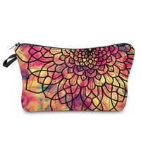Women's All Seasons Polyester Flower Vintage Style Square Cosmetic Bag sku image 4