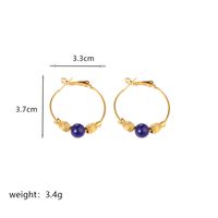 1 Pair Commute Round Plating Inlay Freshwater Pearl Copper Agate 18k Gold Plated Drop Earrings Earrings sku image 1