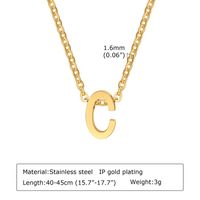 Acier Inoxydable 304 Style Simple Placage Lettre Pendentif sku image 3