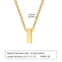 Acier Inoxydable 304 Style Simple Placage Lettre Pendentif sku image 8