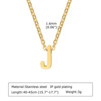 Acier Inoxydable 304 Style Simple Placage Lettre Pendentif sku image 9