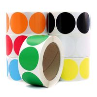 Color Dot Coated Paper Blank Classification Marker Sticker main image 1