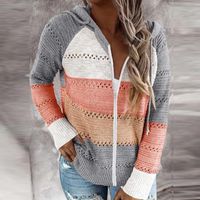 Women's Knitwear Long Sleeve Sweaters & Cardigans Rib-knit Streetwear Solid Color main image 1